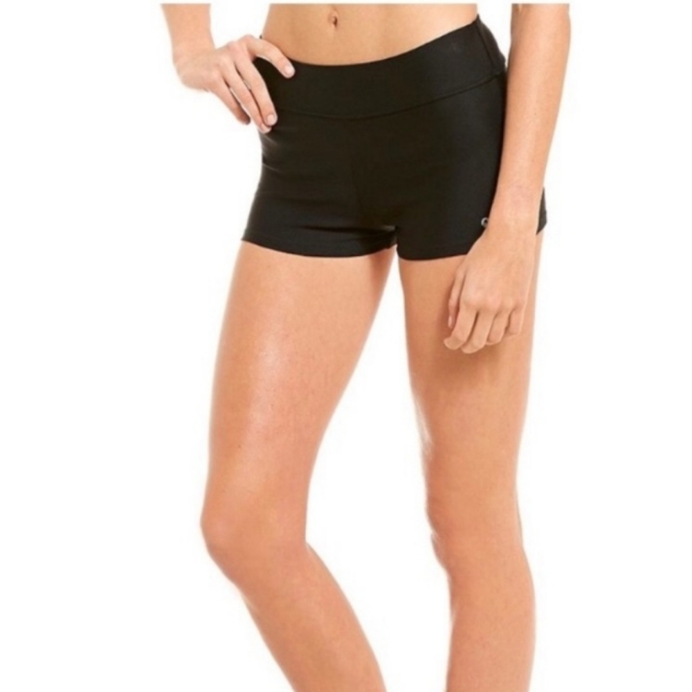 Athleta Cross It Shortie‎ Compression Athletic Shorts Black Size Medium